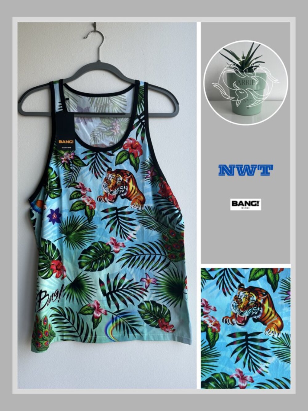 BANG! - DISCO JUNGLE Cotton Tank Top - Multicolor (M)